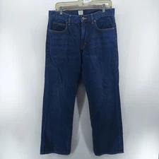 j crew bootcut jeans men size 32 dark wash denim cotton classic pockets