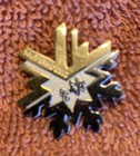 2002 Salt Lake City Olympic pin, clutch back, silver and gold tone — photo 4