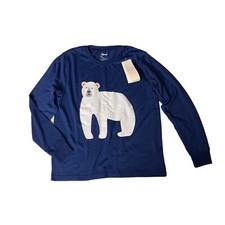 Leveret Pajama Top 12 Kids Blue Elephant Print NWT Cozy Comfy Sleepwear