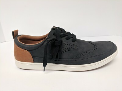 Steve Madden Freddy Lace Up Sneaker, Black, Mens 9 M