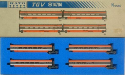 2024最新のスタイル KATO N scale S14704 TGV Additional 4 Car Set N-Gauge Made in 外国車輌