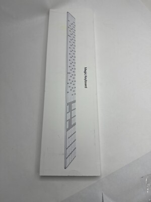 Apple Magic Keyboard with Numeric Keypad Silver MQ052LL/A Wireless A1843 white