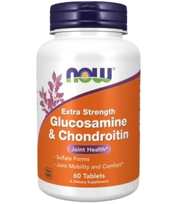 NOW FOODS - GLUCOSAMINE & CHONDROITIN, EXTRA STRONG, 60 TABLETS - Bild 1 von 2