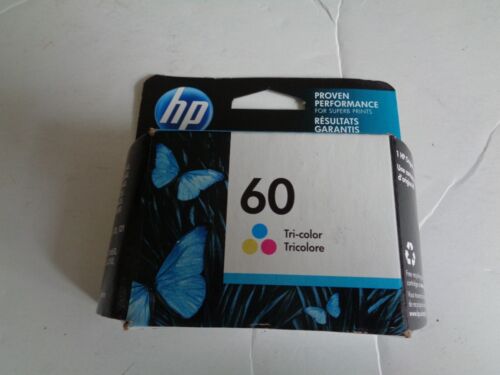 NEW Genuine OEM HP 60 TRI-COLOR Standard Yield Ink Cartridge Exp 05/2022 ax - 第 1/2 張圖片