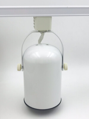 White Track Lighting Head With E26 Socket - 120V Adjustable Spotlight - HV200 WH Model
