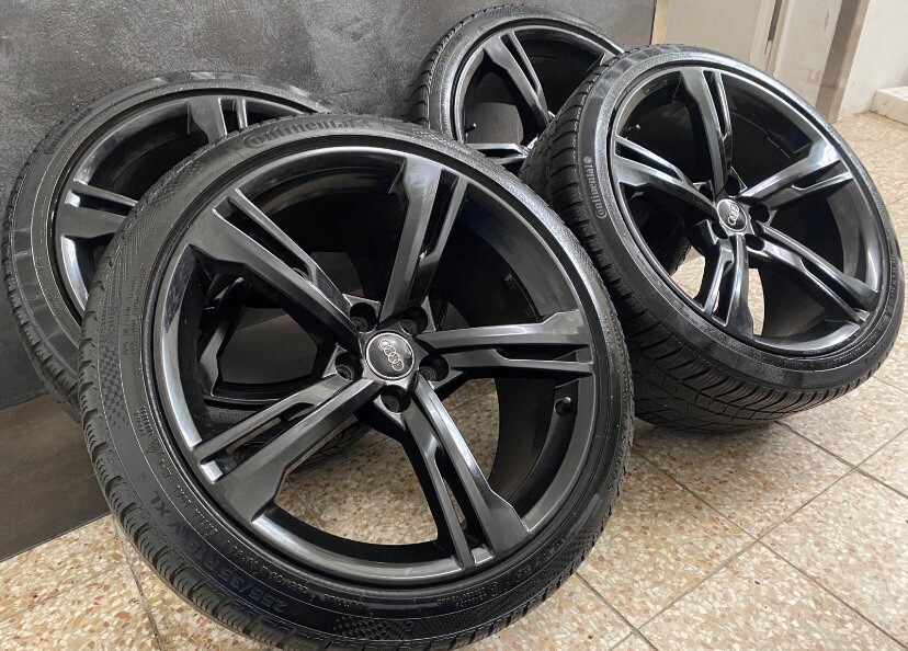 Audi A5 8W B9 F5 19 Zoll S-Line RAMUS Felgen SCHWARZ Winterräder 