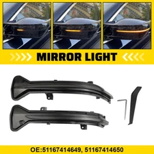 Dynamic LED Side Mirror Turn Signal Light For BMW 3 5 6 7 8 Series G11 G20 G30 H