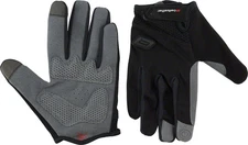 Bellwether Men's Full Finger Cycling Gloves - Gel Padding, Reflective, Black,