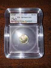 2018 Poland 1 Grosz ICG Brilliant Uncirculated Slab ~ Beautiful Coin