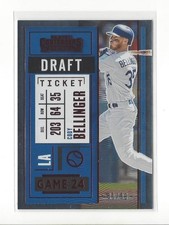 2020 Panini Contenders Draft Ticket Red #66 Cody Bellinger Dodgers /99 