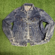 Vintage Lee Riders Denim Jacket Men s Medium 80s Acid Wash Classic Blue
