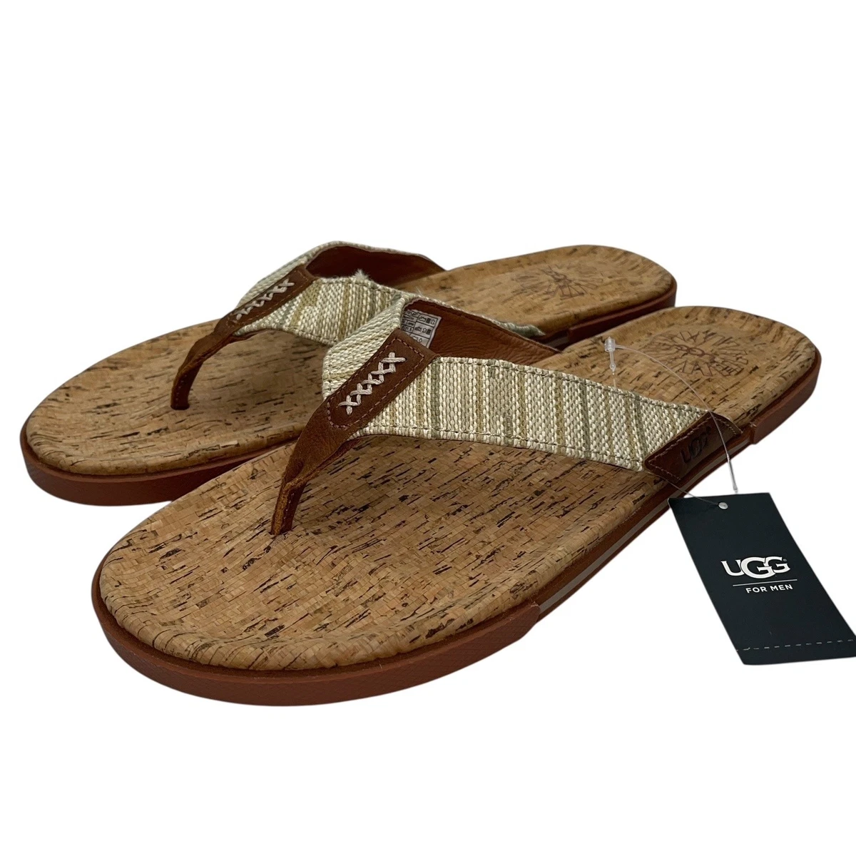 Brown UGG Flip Flops for Men for sale | eBay
