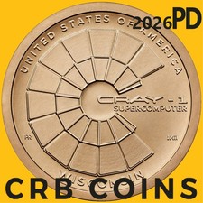 2026 P&D Wisconsin (WI) Innovation Dollar 2 Coin Set - Cray-1 (UNC) - AI31PD