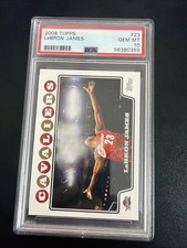 2008 Topps LeBron James #23 PSA 10 GEM MT Cavaliers Basketball NBA