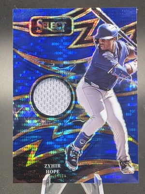 2025 Panini Select Sparks Zyhir Hope #SP-ZH Blue Sparks Relic (MEM)