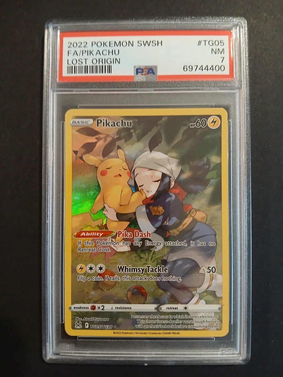 皮卡丘Pokémon TCG 专业体育认证器(PSA) 7 级个人集换卡牌游戏| eBay