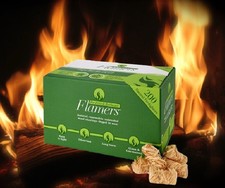 Natural Flamers Wood Wool Firelighters Box Of 200 For Stoves Wood Burners BBQs 0.15 per lighter
