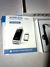 Android Auto Wireless Adapter, Convert Factory Wired to Wireless, Plug and Play