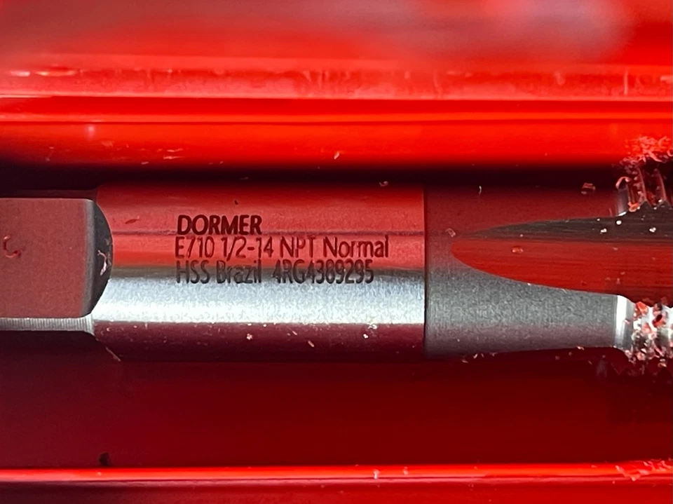 Set Of 2 Dormer E710 1/2'-14 NPT Normal Pipe Tap Thread Tap High Speed Steel - Image 4 of 4