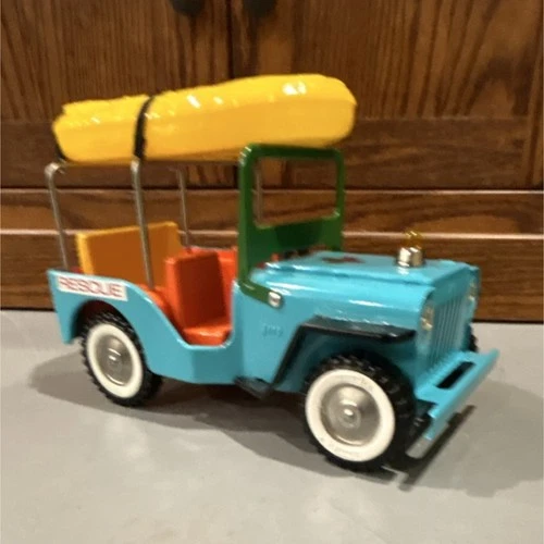 Tonka Rescue Jeep Vintage Yellow boat Medical Rescue nice