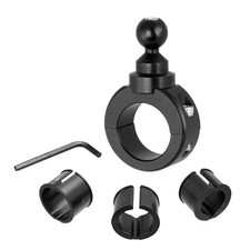 Premium Motorcycle Handlebar Mount for Garmin nuvi GPS - Black Aluminum