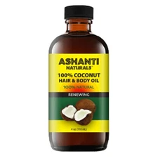 Ashanti Naturals Natural Hair and Body Oil - 4 fl oz (118 ml) - Renewing Coconut