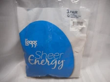 Leggs Sheer Energy Control Top Pantyhose 3 Pair Pack NUDE Size Q