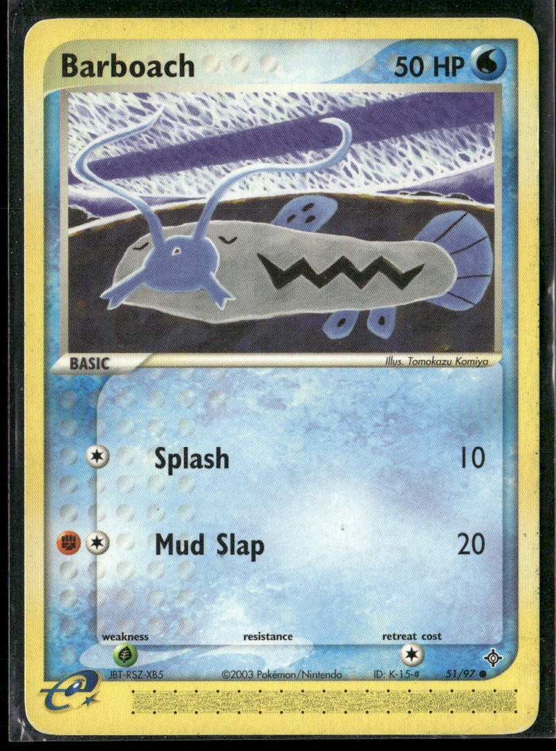 Barboach Dragon 51/97 Common Pokemon Heavily Played