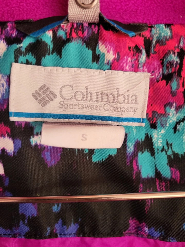 Columbia Jacket Girls Size Small Floral Coat Interchange Omni-tech S - Image 4 of 4