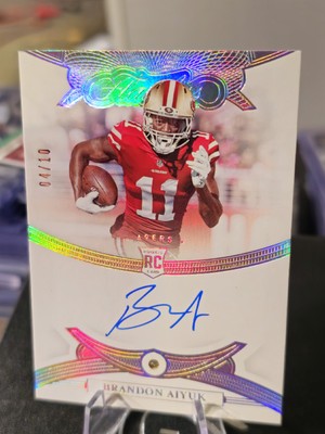  2020 Panini Flawless Signatures Diamond #RGS-BAI Brandon Aiyuk RC #04/10  