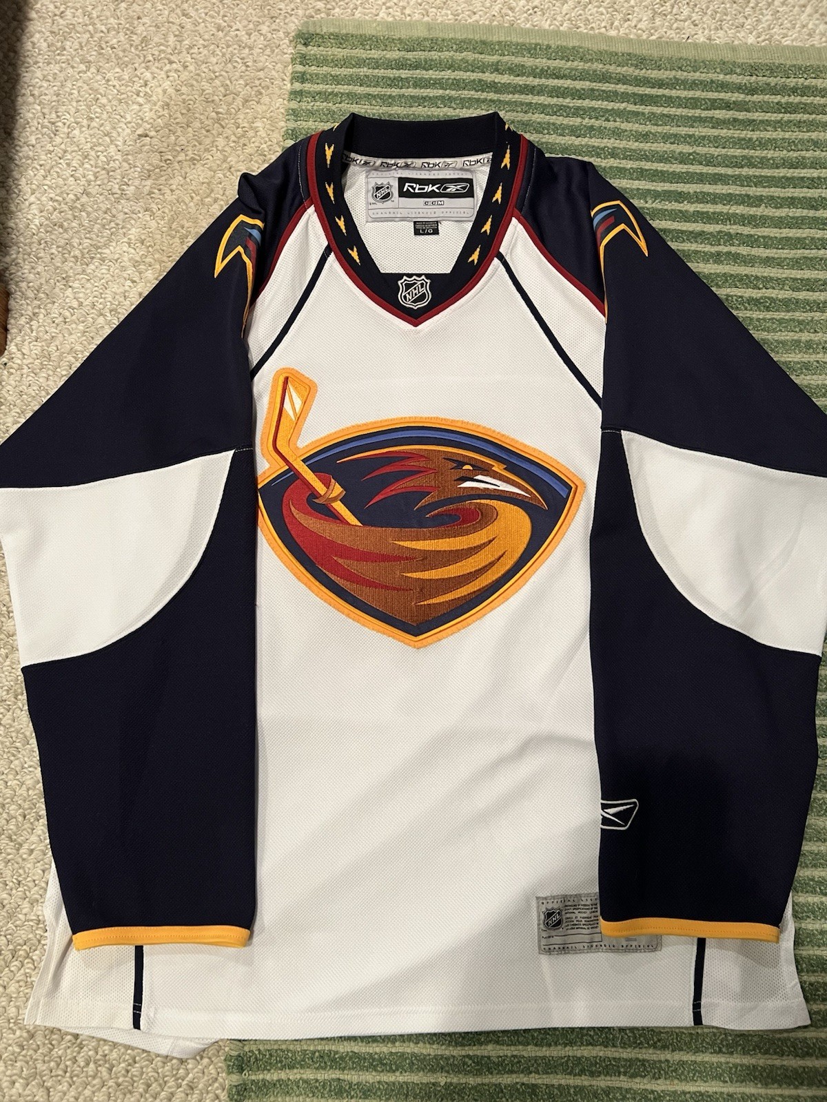 Atlanta Thrashers Reebok Blank Jersey Size Large