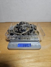925 Sterling Silver Jewelry Lot Wearable & Scrap Marked 395 Grams Braclets ETC.