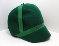 Vintage Zephyr Felt Henry Pollak NY Women's Hat Green 100% Wool Union Made USA