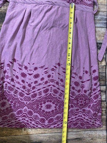 Abito Athleta Halter XL morbido viola floreale babydoll costume da bagno spiaggia cintura copricostume - Foto 12 di 15