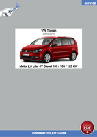 VW Touran (03-15) Reparaturlanleitung Motor 2,0 L Diesel 100-125 Kw PDF