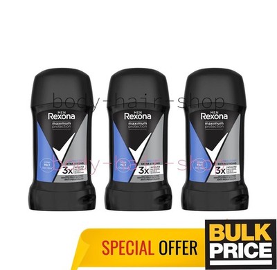 Rexona Men Cobalt Dry Max Pro Deodorant Stick Extra Strong Odor Shield 3er Pack