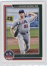 2022 Panini USA Baseball Stars & Stripes Cole Kirschsieper #46 0kz8