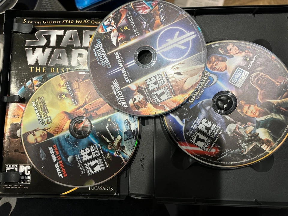 Star Wars The Best of PC 5 Game Collection DVD-ROM LucasArts Empire KOTOR Battle - Image 4 of 4