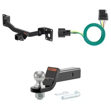 CURT Tow Package Trailer Hitch Wiring Harness 45036 Ball Mount Pin & Clip, 13415