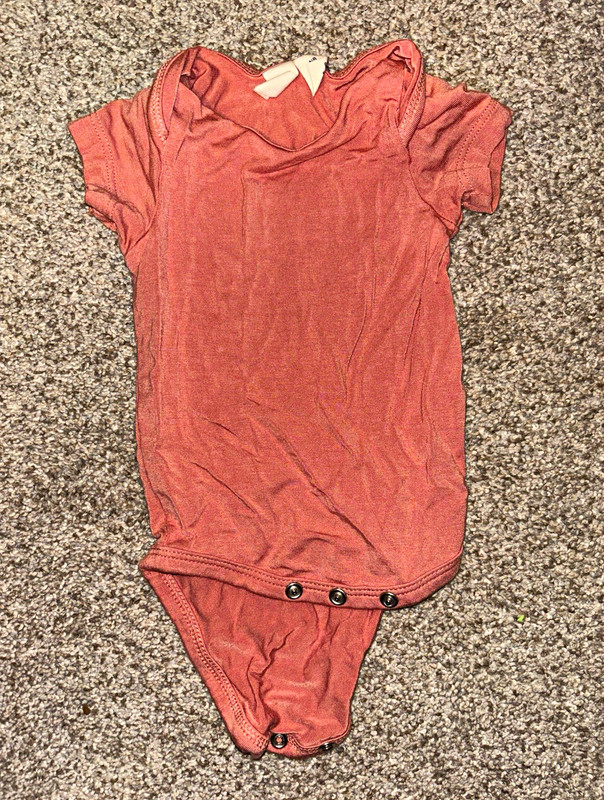 Kyte Pink Solid Bamboo Short Sleeve Snap Bodysuit Newborn