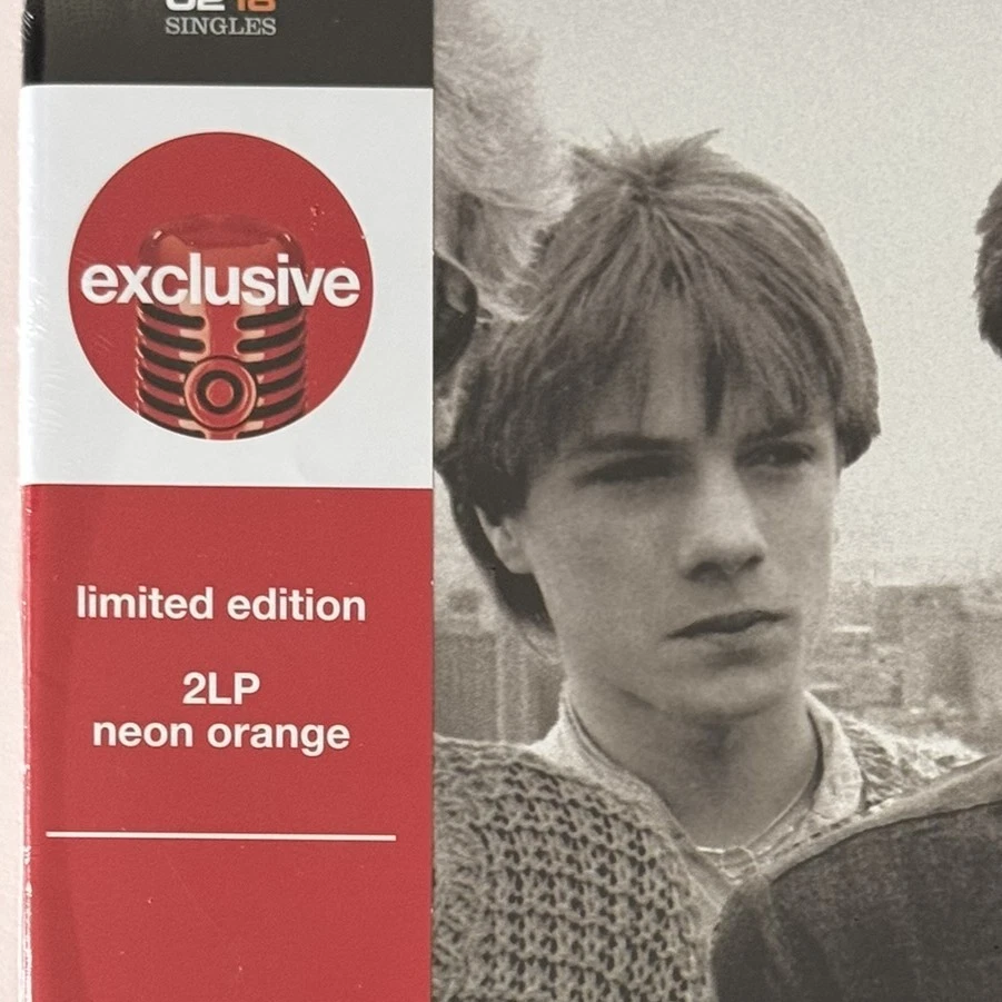 U2 U218 SINGLES NEON ORANGE VINYL TARGET US EXCLUSIVE LIMITED EDITION 2LP SEALED - Image 3 of 4