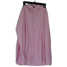 Ralph Lauren Purple Label Pink Tailored Fit Button Up Shirt Men 16 Made in Italy