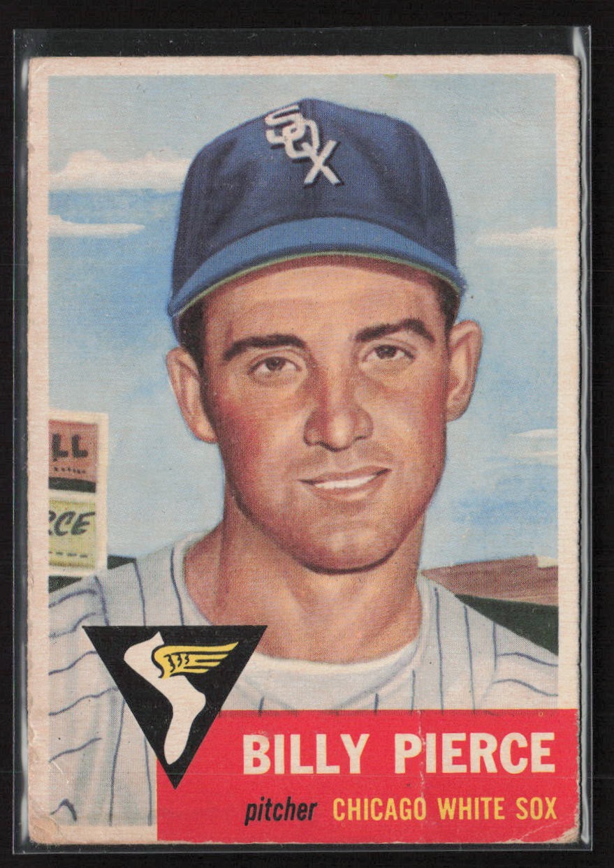1953 Topps #143a Billy Pierce - VG - Crease