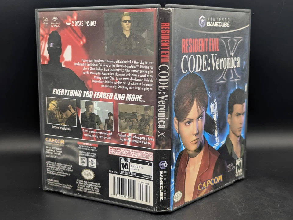 Resident Evil - Code Veronica X (Nintendo GameCube) CIB - Near Mint Discs - Bild 3 von 4