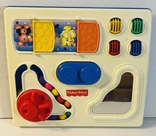 Vintage Fisher Price Activity Center Busy Board Baby Toy 1997