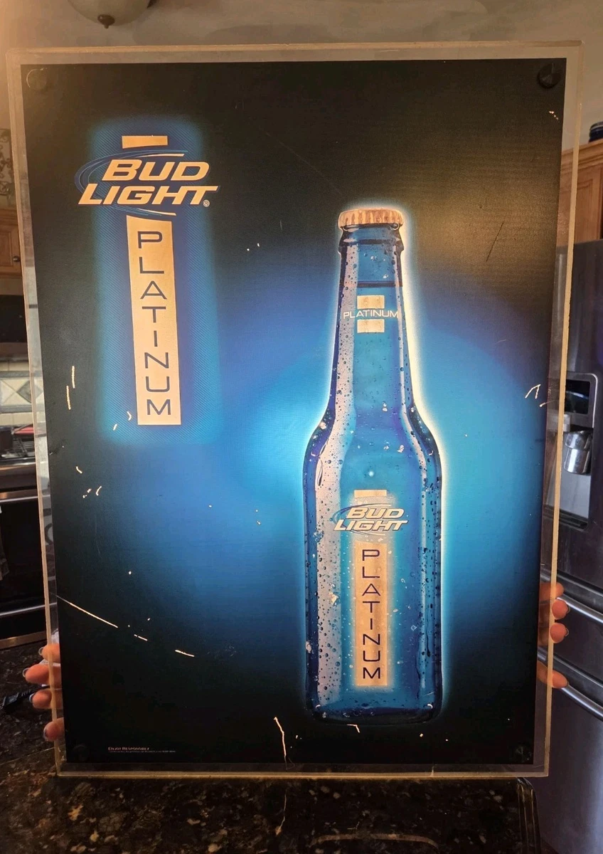 Bud Light Platinum In Collectible Budweiser Signs & Tins for sale