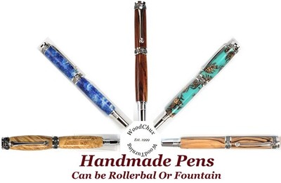 Handmade Pen Capo Sotto With Postable Cap Wood Wooden Many Options Made In USA!