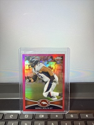 2012 Topps Chrome BCA Refractor /399 Derek Wolfe #10 1e9z