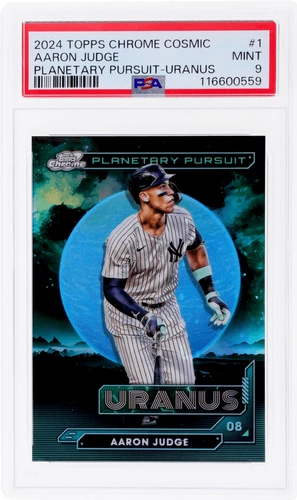 2024 Topps Chrome Aaron Judge Cosmic Planetary Pursuit Uranus #PPU-1 PSA 9