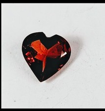 2.5 Carat Natural Red Garnet Loose Gemstone - Faceted Heart Shape